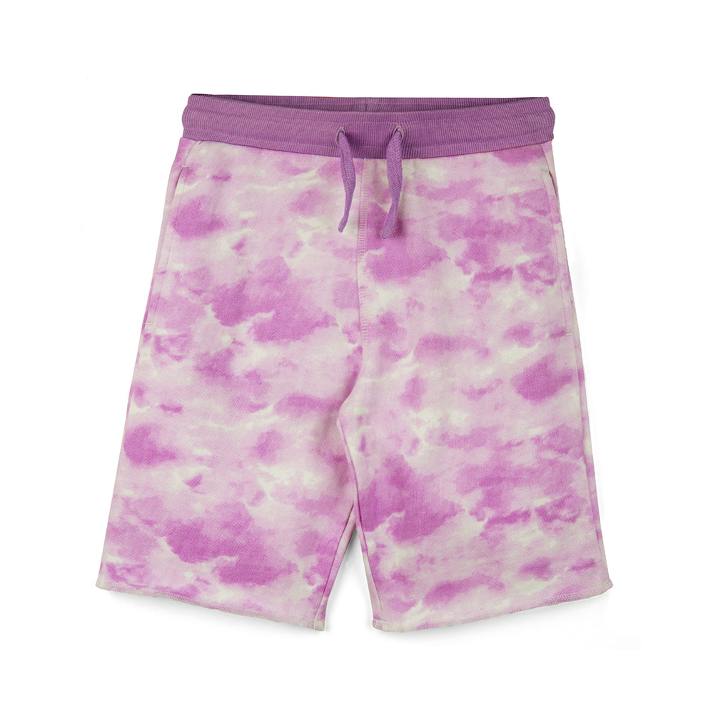 Kids Shorts: Organic Cotton Cloud Print Drawstring Shorts -  FINAL SALE