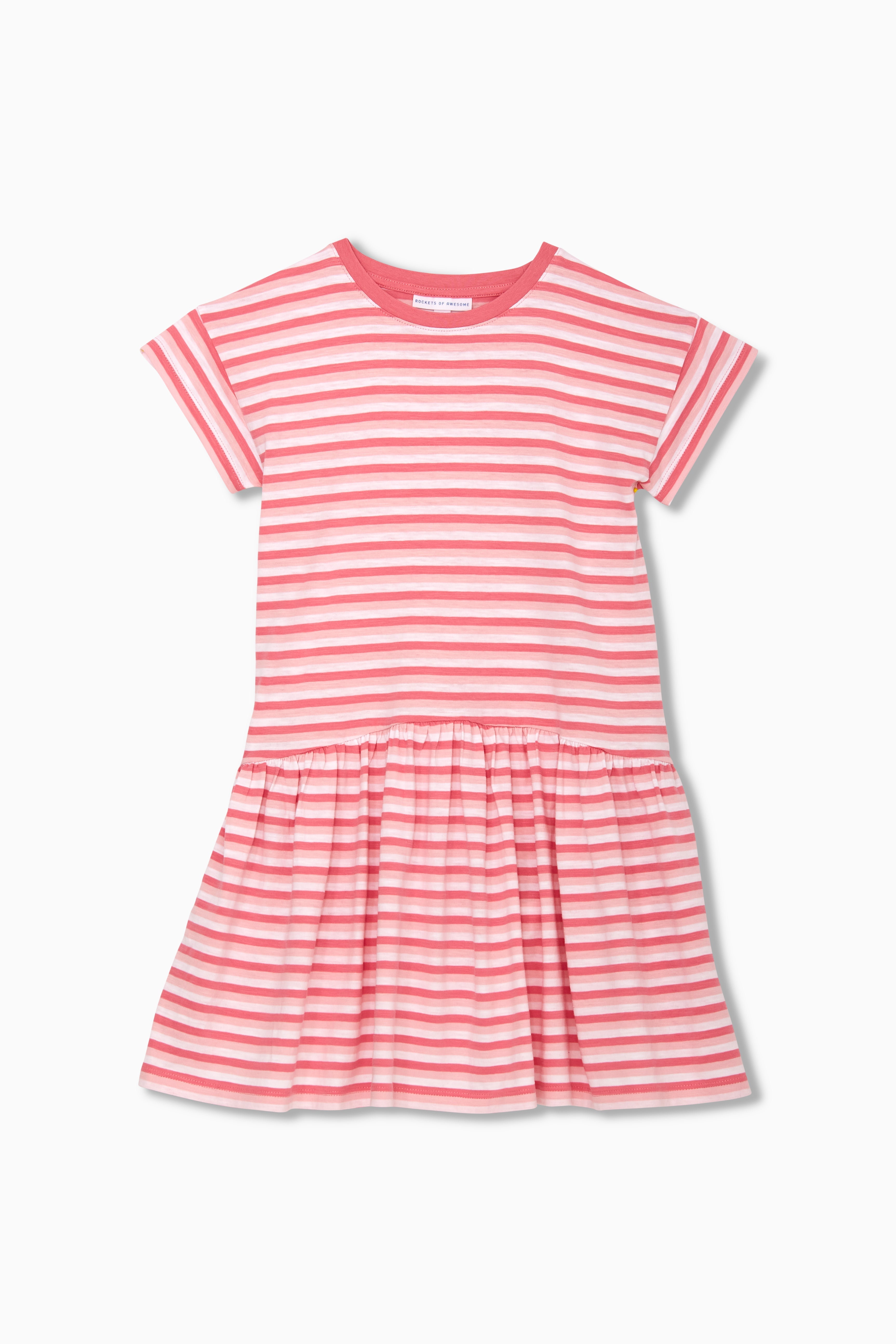 Striped Drop Waist Dress - FINAL SALE