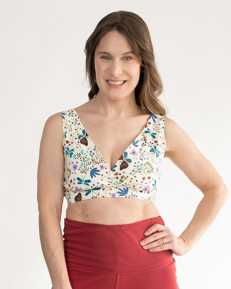 Nursing, Maternity & Beyond Bralette in Botanical Floral - FINAL SALE