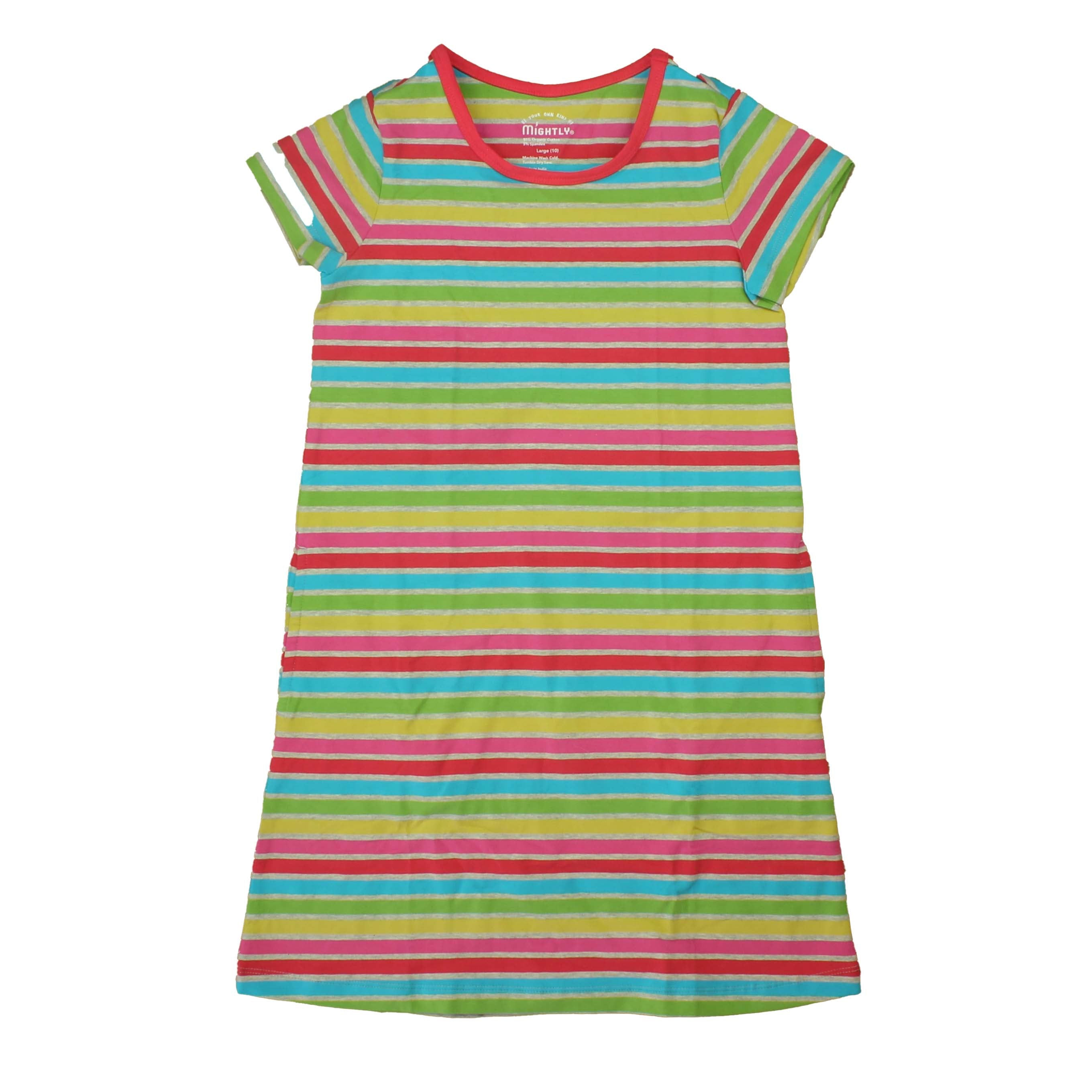 Pre-owned Grey | Multi | Stripes Dress size: 10 Years Grey | Multi | Stripes
