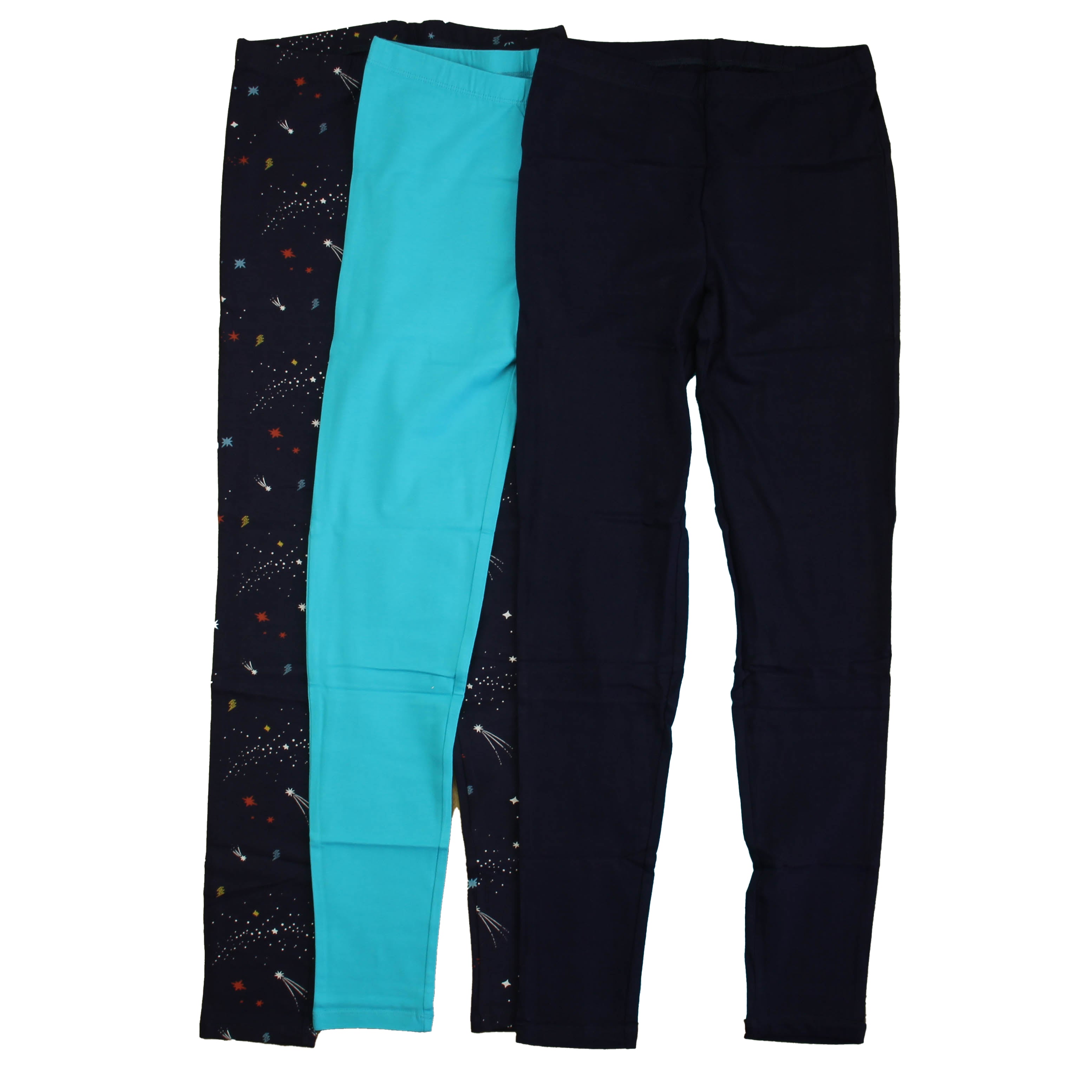 Pre-owned Navy | Turquoise Leggings size: 14 Years