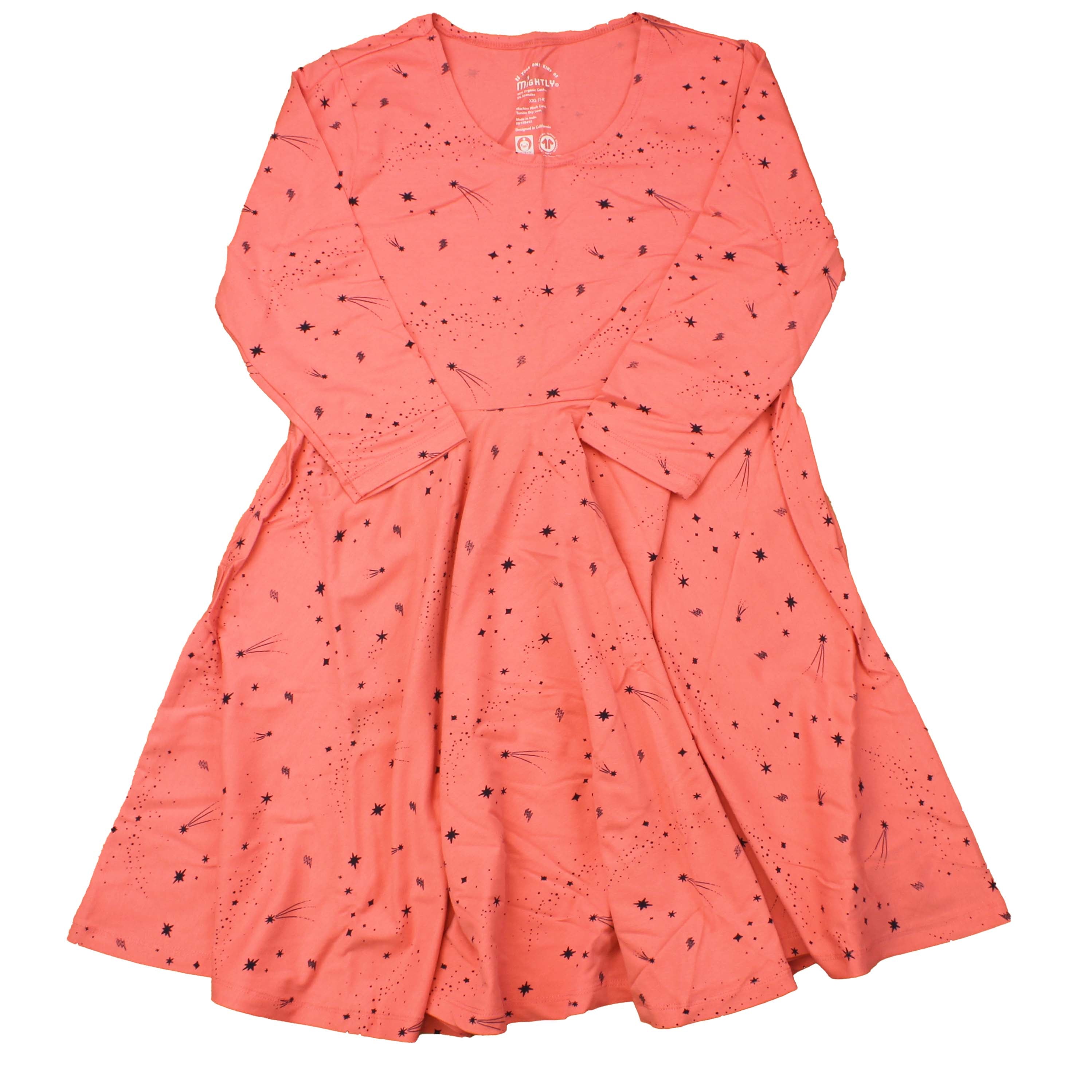 Pre-owned Coral | Black Stars Dress size: 2-5T
