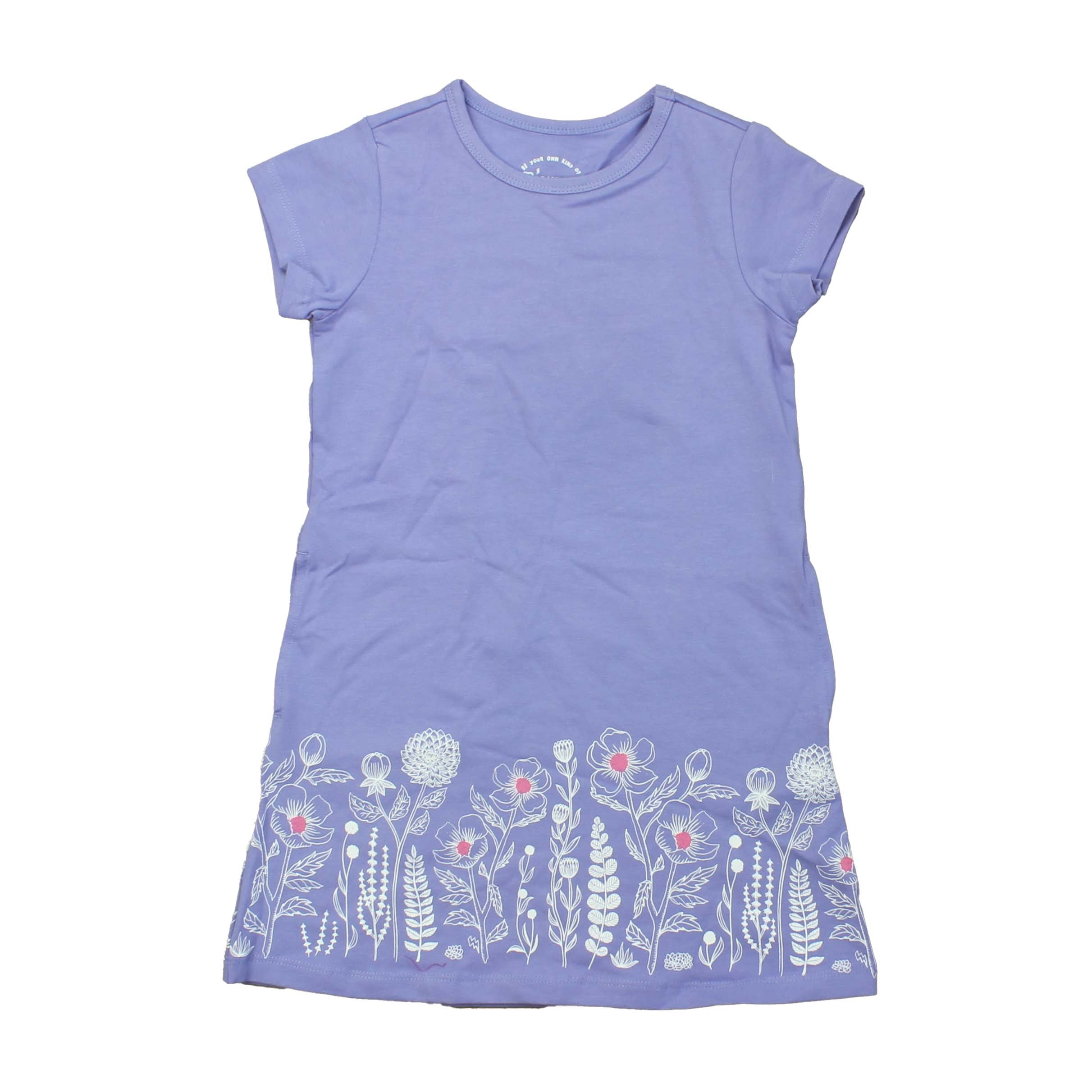 Pre-owned Lavender | White | Flower Dress size: 4-5T Lavender | White | Flower
