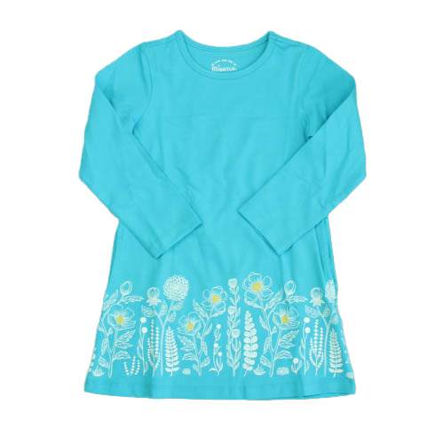 Pre-owned Turquoise Floral Dress size: 4T Turquoise Floral