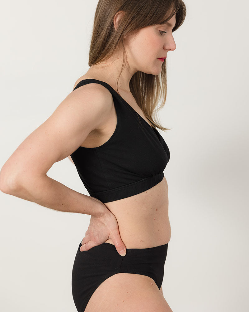 Cross-Front Pull-Over Nursing & Maternity Bralette - Solids - FINAL SALE