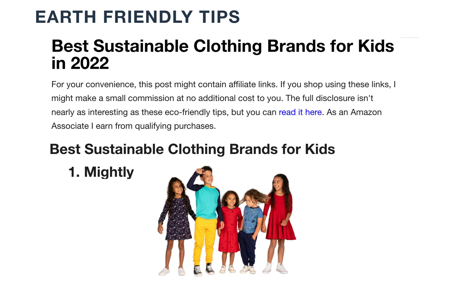 Earth Friendly Tips