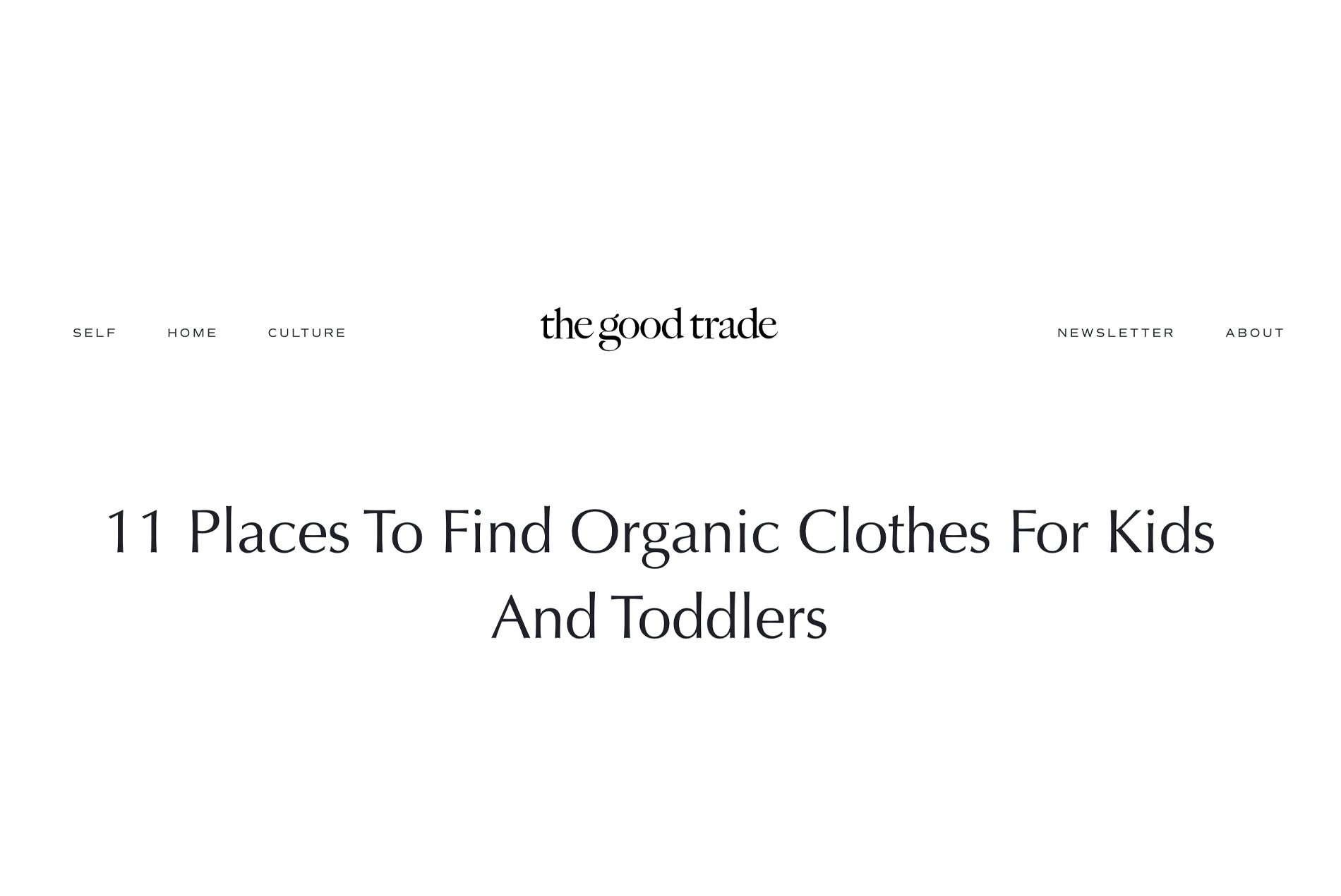 Looking for the Best in Organic Clothing for Toddlers and Kids?