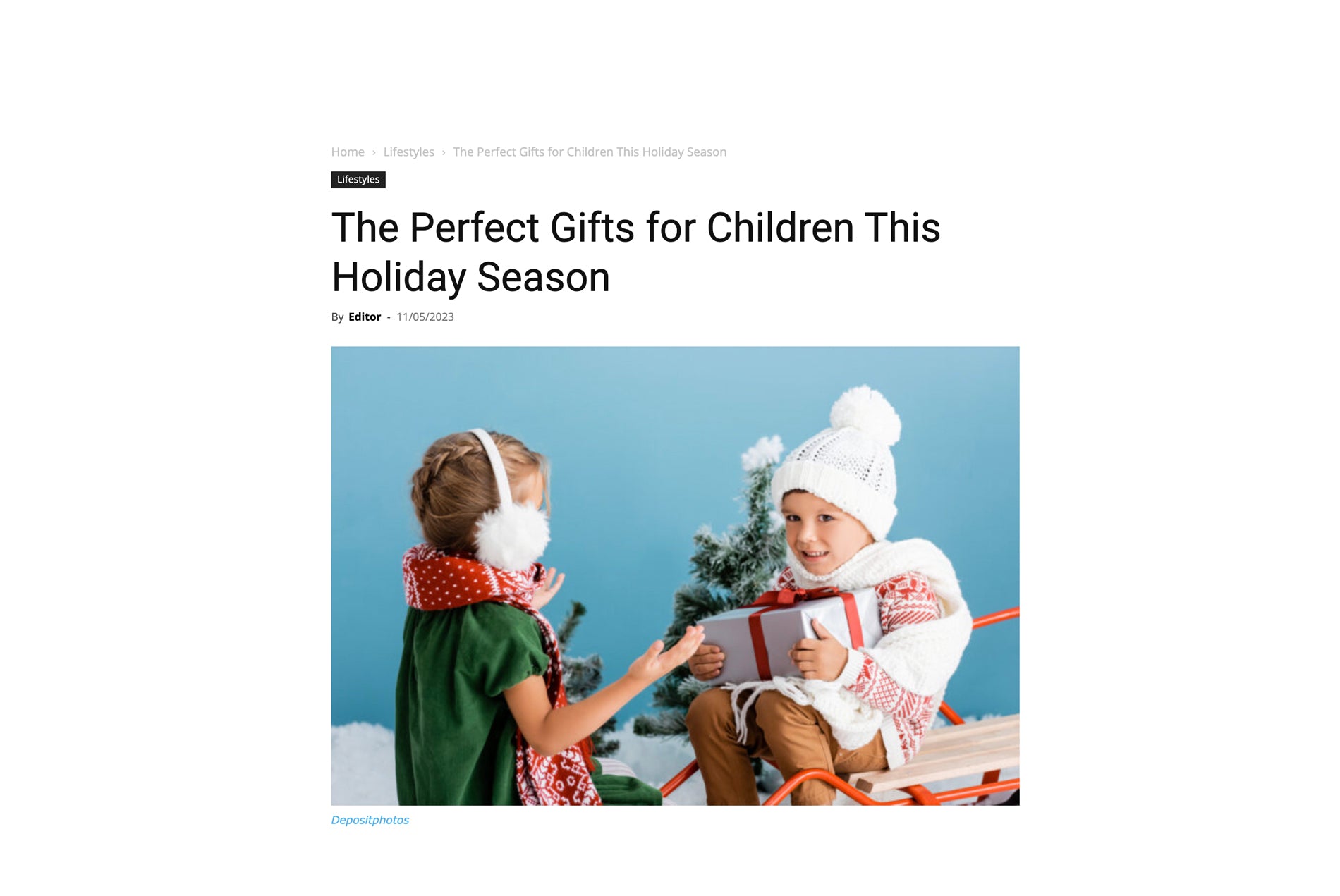 The Perfect Gifts for Children This Holiday Season