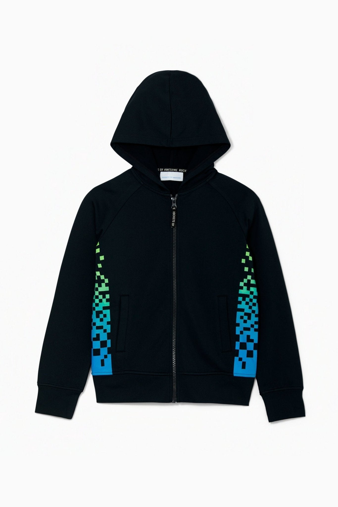Dissolving Pixel Active Zip Hoodie - FINAL SALETOPSRockets of Awesome