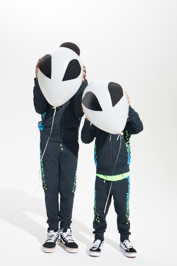 Dissolving Pixel Active Zip Hoodie - FINAL SALE