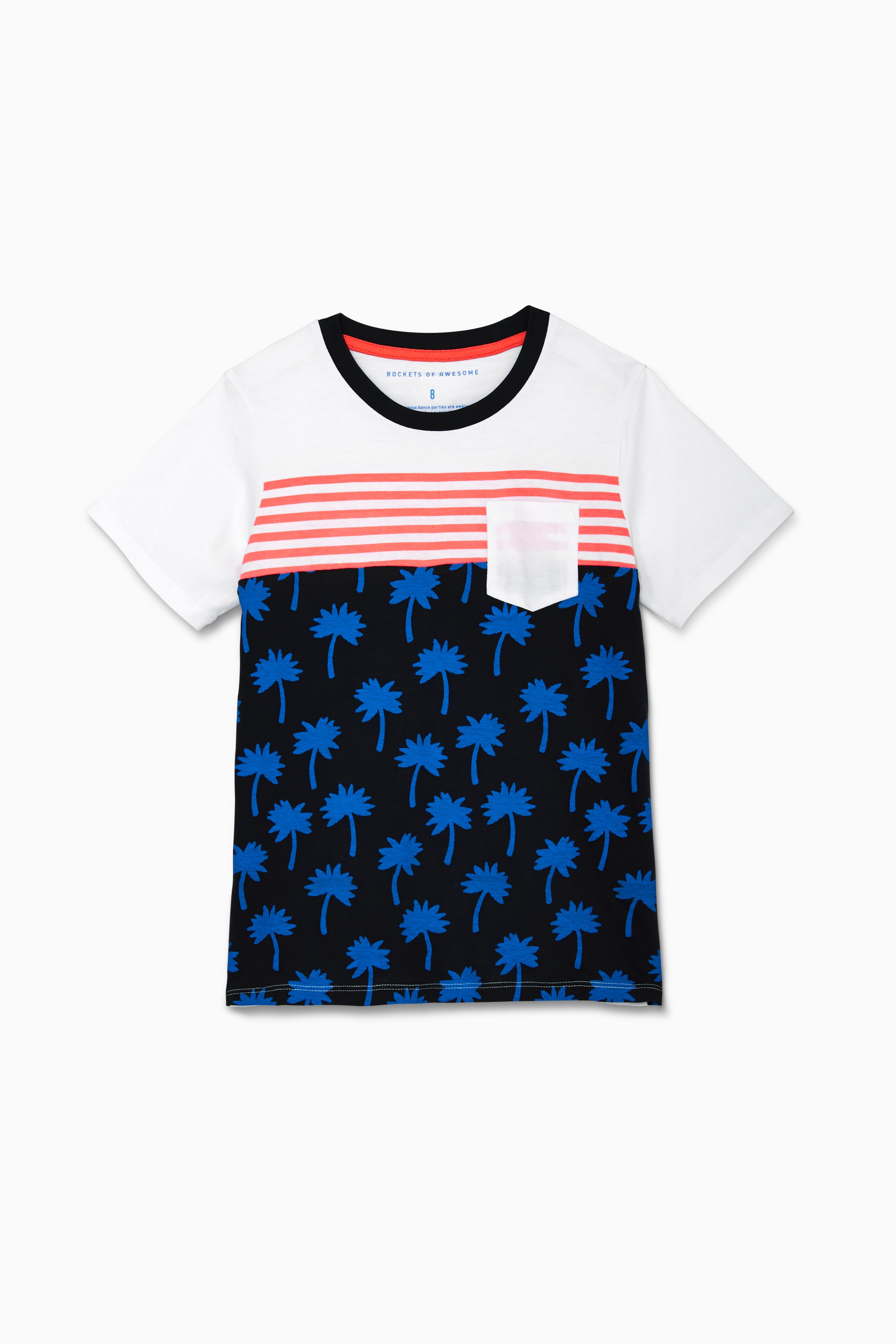Striped Palm Tree Tee