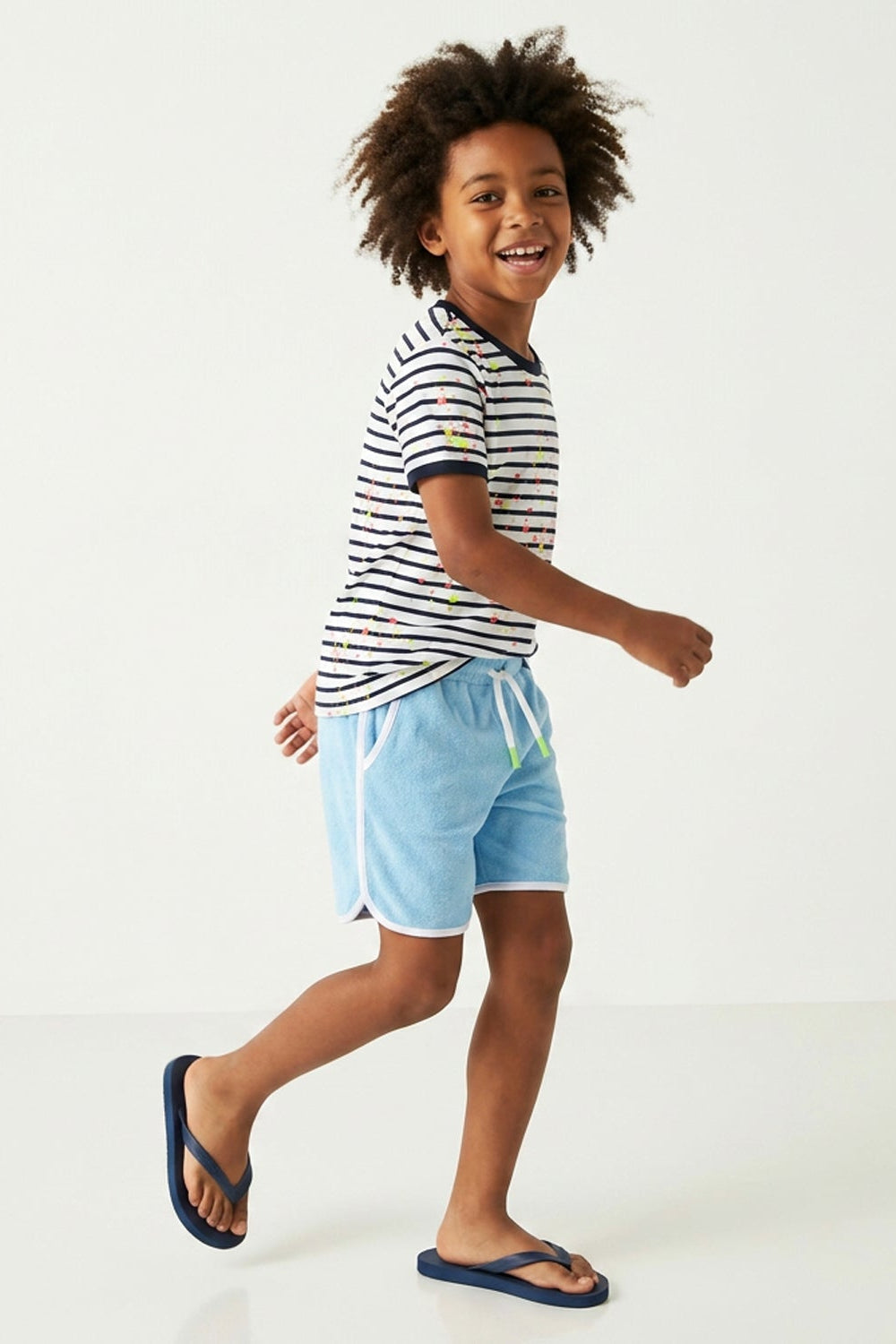 Splatter Stripe Ringer Tee - FINAL SALE
