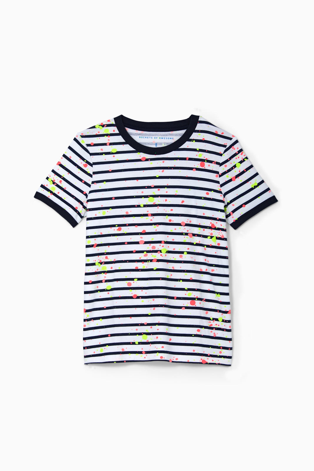 Splatter Stripe Ringer Tee - FINAL SALE