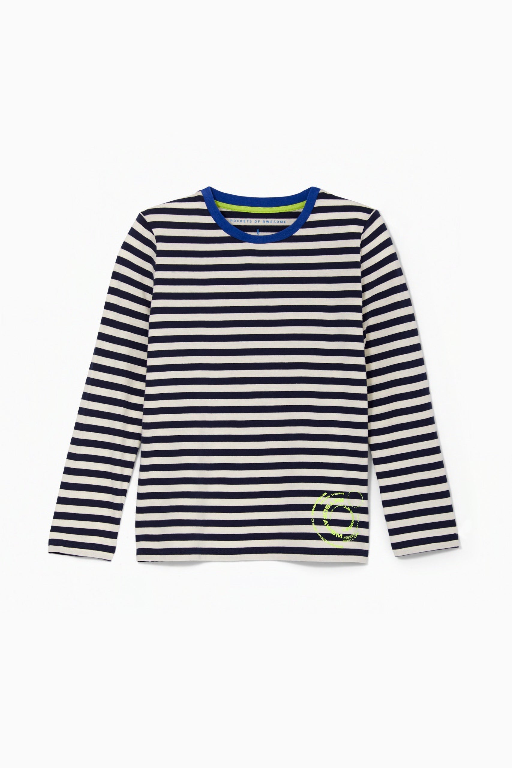 Stripe Textured Stamp Tee