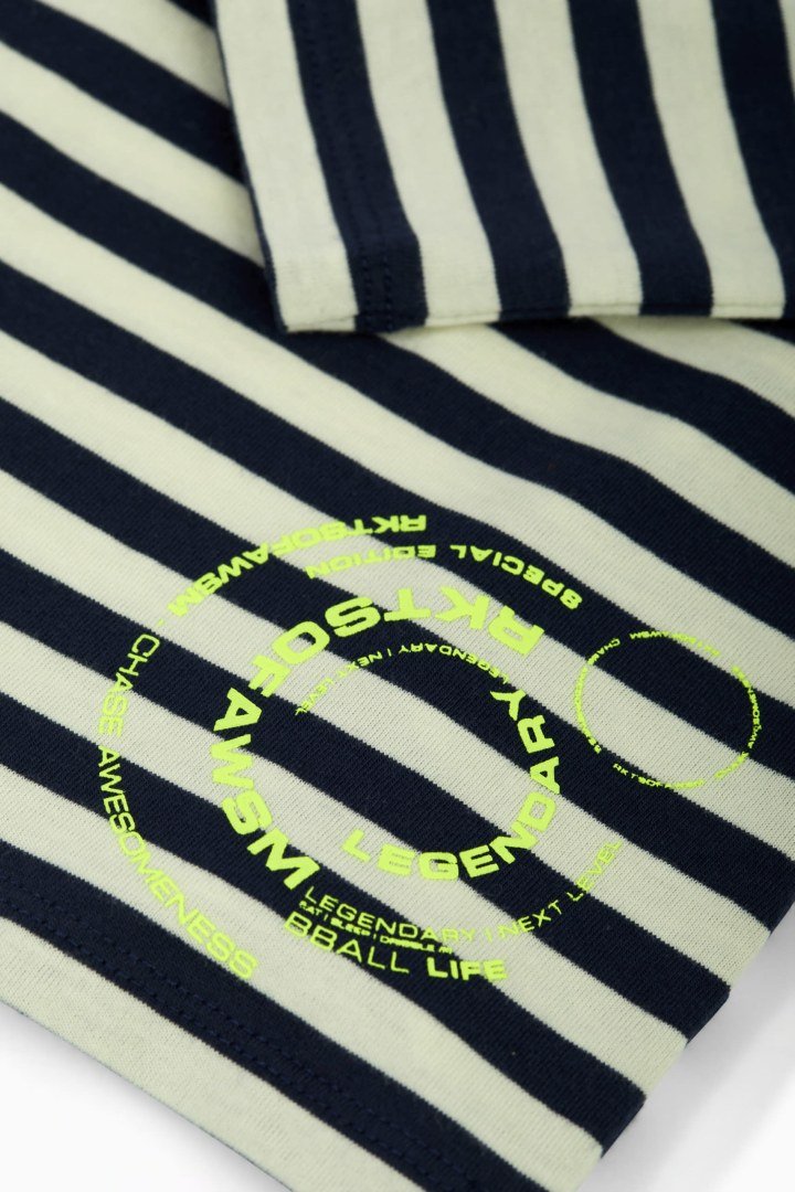 Stripe Textured Stamp TeeTOPSRockets of Awesome