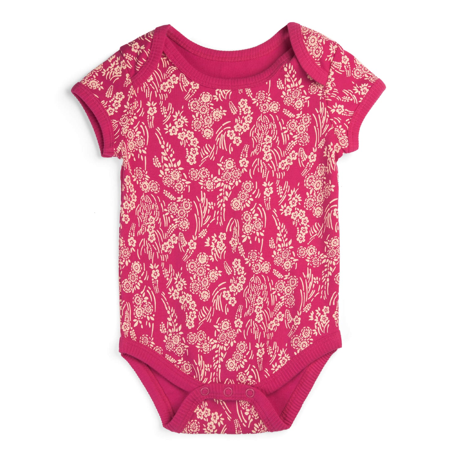Organic Cotton Baby Bodysuit + Pant Bundle: Begonia