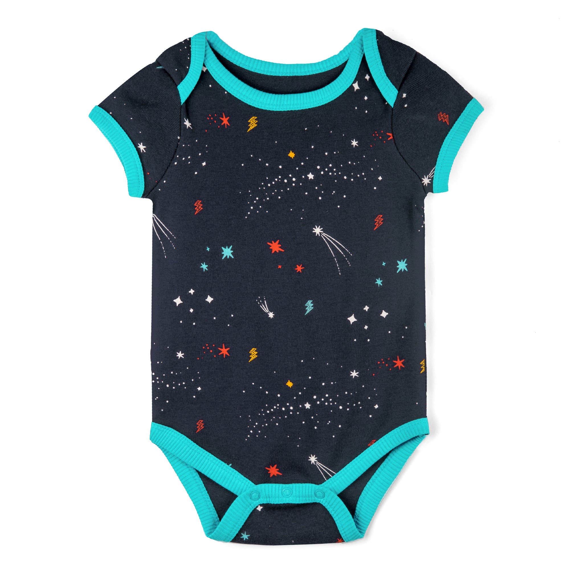 Organic Cotton Baby Bodysuits 3-Pack: Galaxy Combo