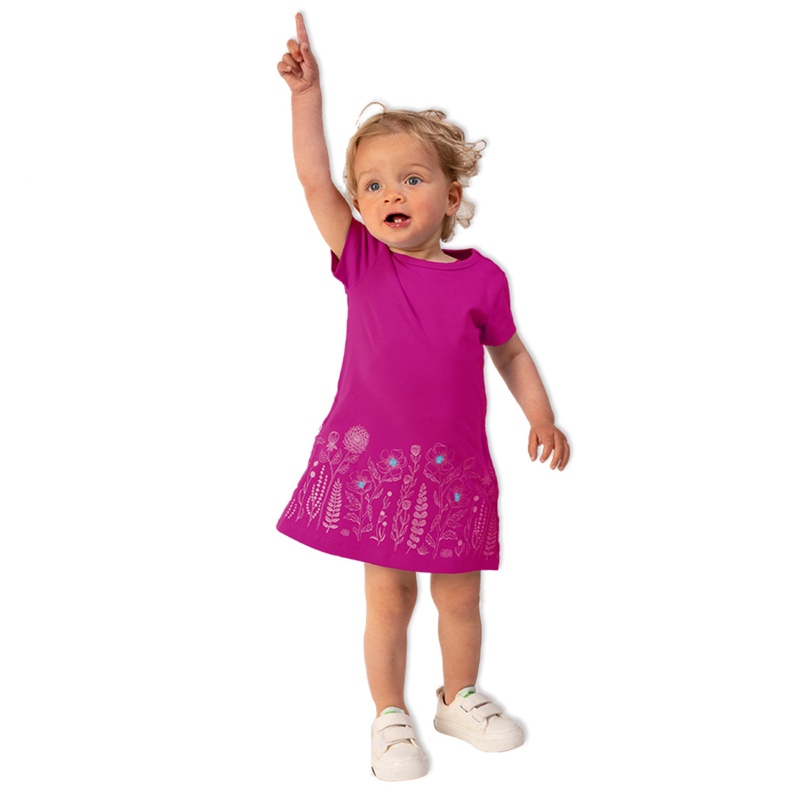 baby girl t shirt dress Mini Baby Girl T-Shirt Dress - Orange