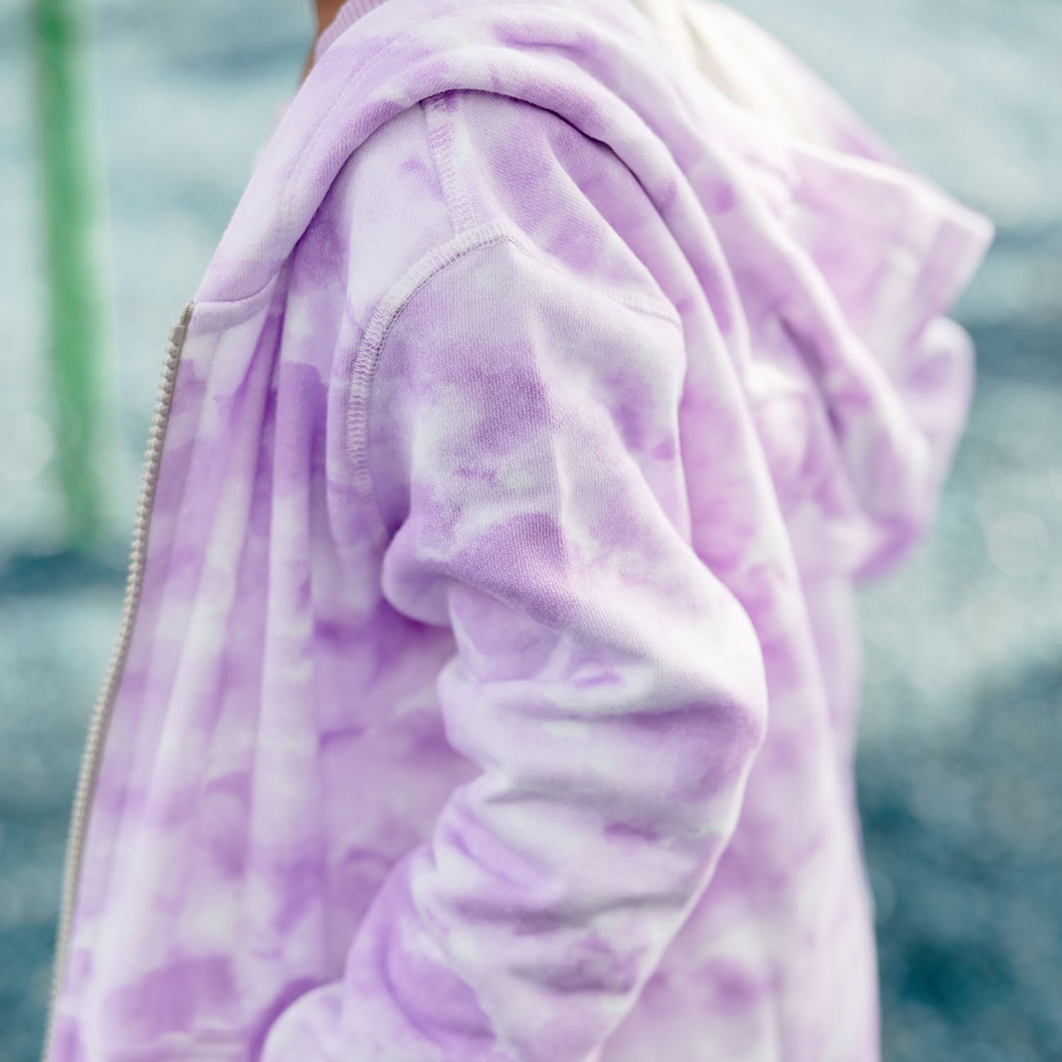Kids Zip Up Hoodies Cloud Print Organic Cotton: FINAL SALE
