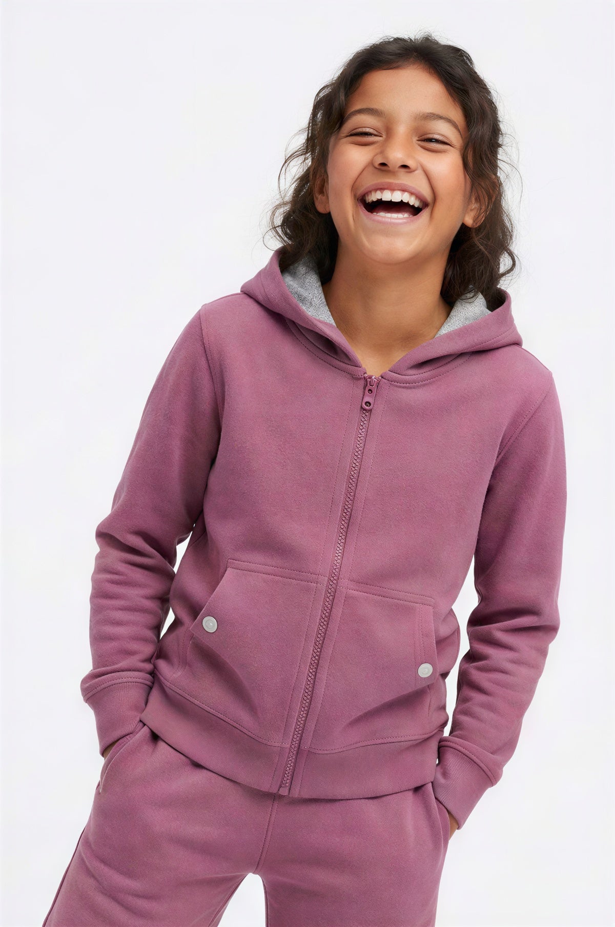 Organic Cotton Kids Zip Up Hoodie: Bramblewood Collection