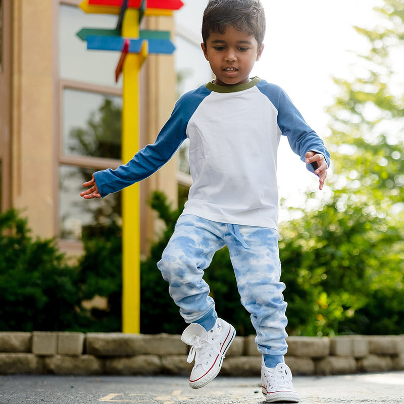 Adorable boy wearing kids' pants - comfortable and stylish for your little ones