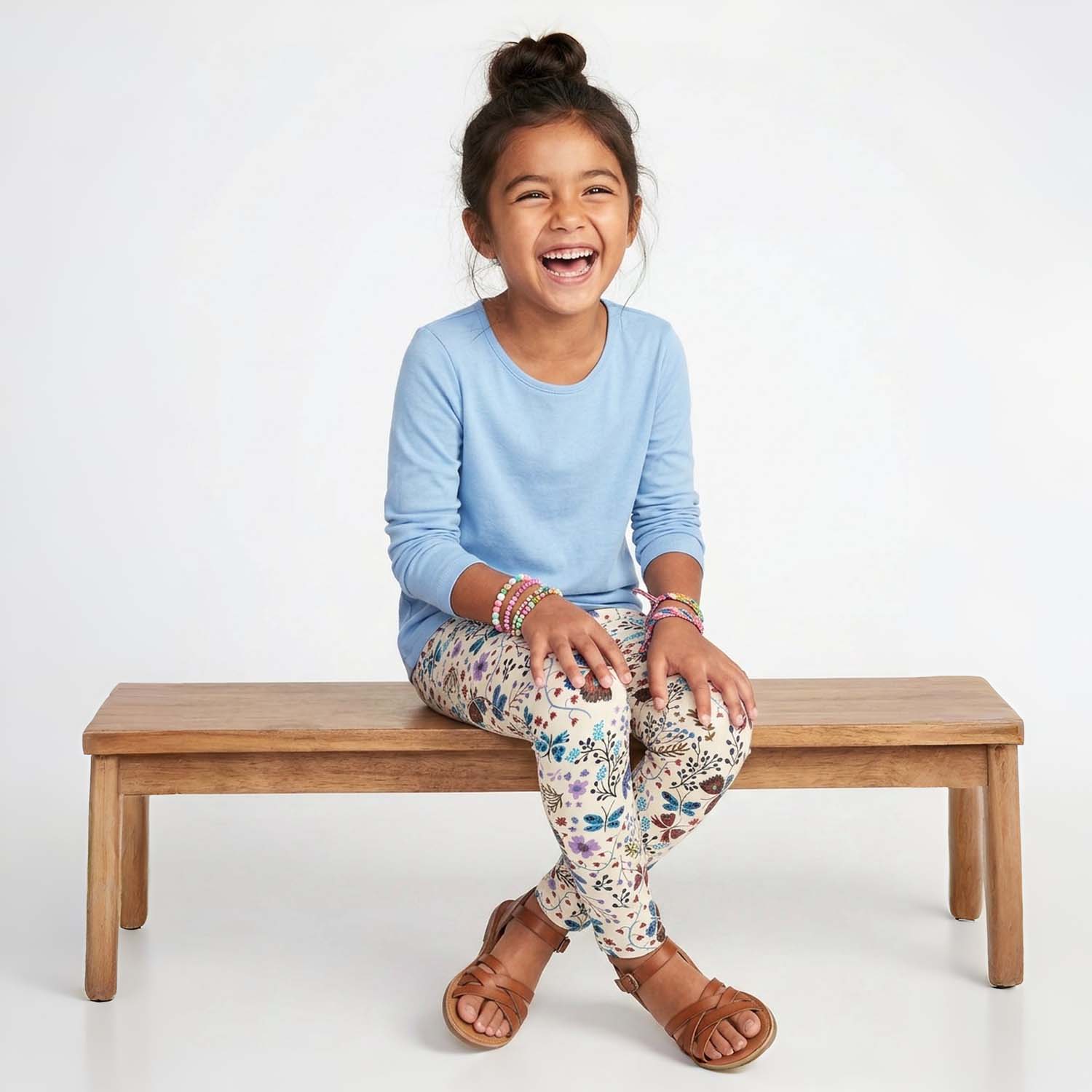 Organic Cotton Kids Rib Knit Long Sleeve Tee