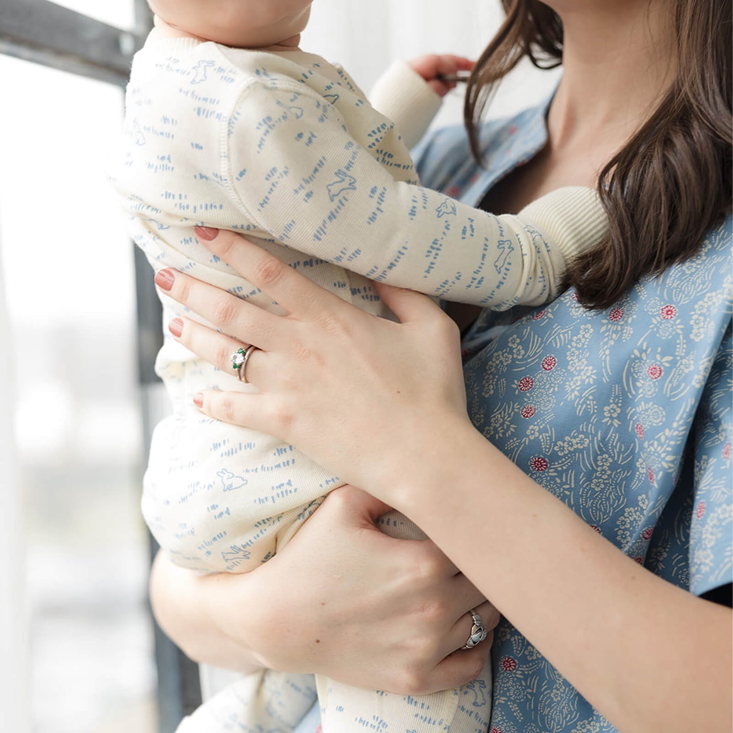 100% Organic Cotton One-piece Baby Pajamas: Bloom & Burrow Collection