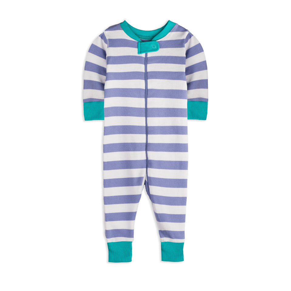 Organic Cotton Baby Romper 2 Piece Bundle: Purple Poppies