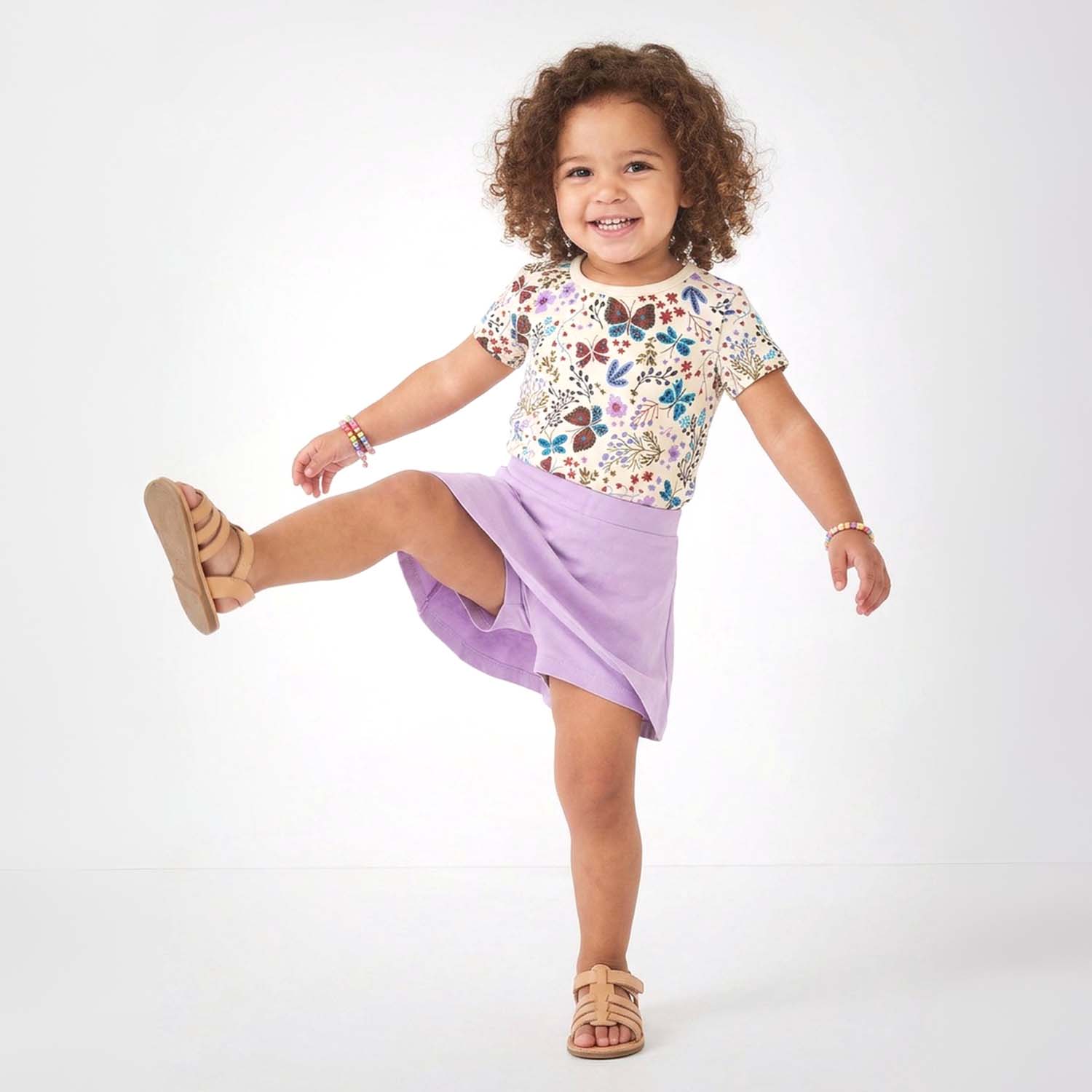 Organic Cotton Toddler Short Sleeve Tees: Garden Path Collection