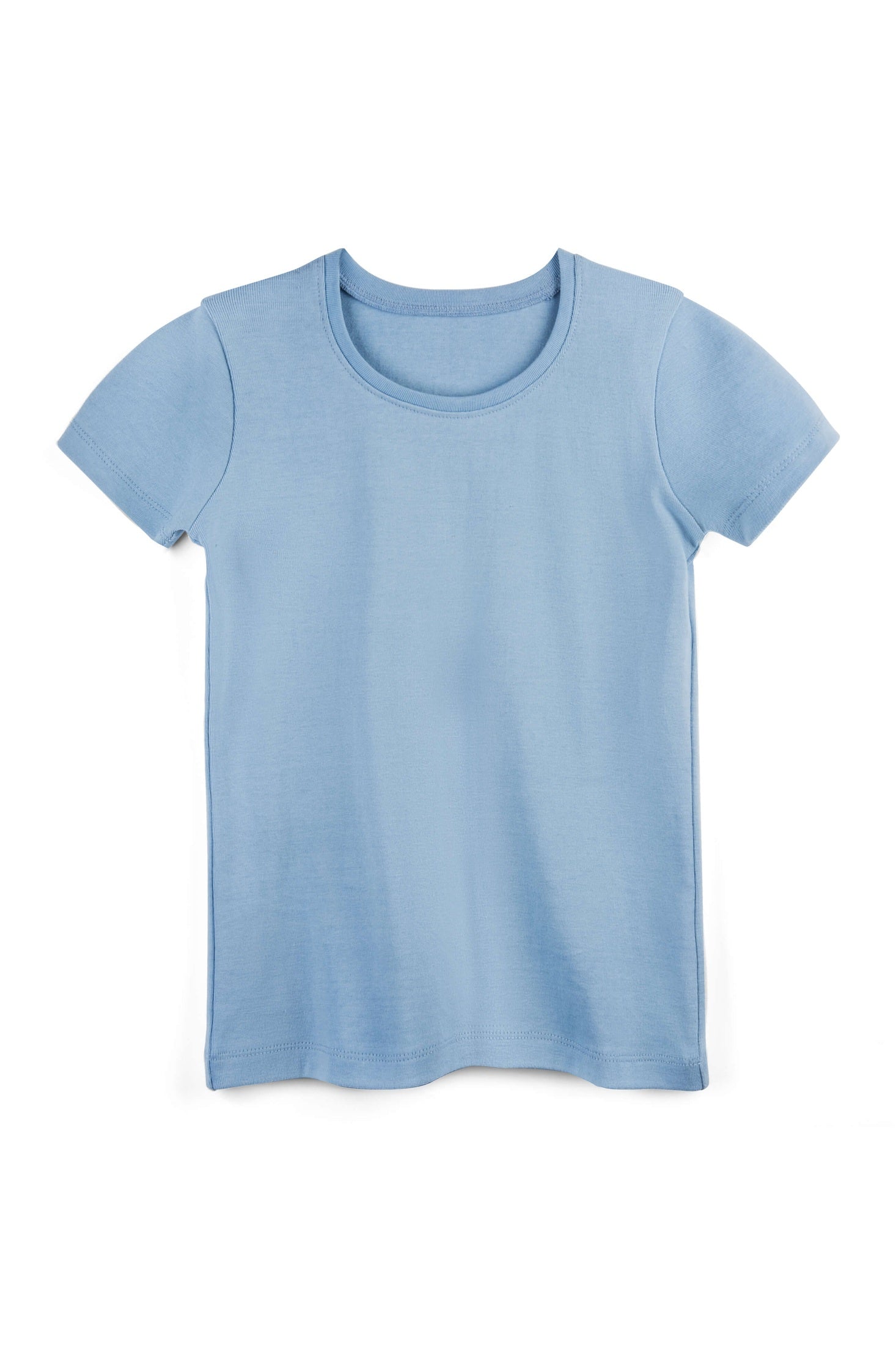 Organic Cotton Kids Rib Knit Short Sleeve Tee