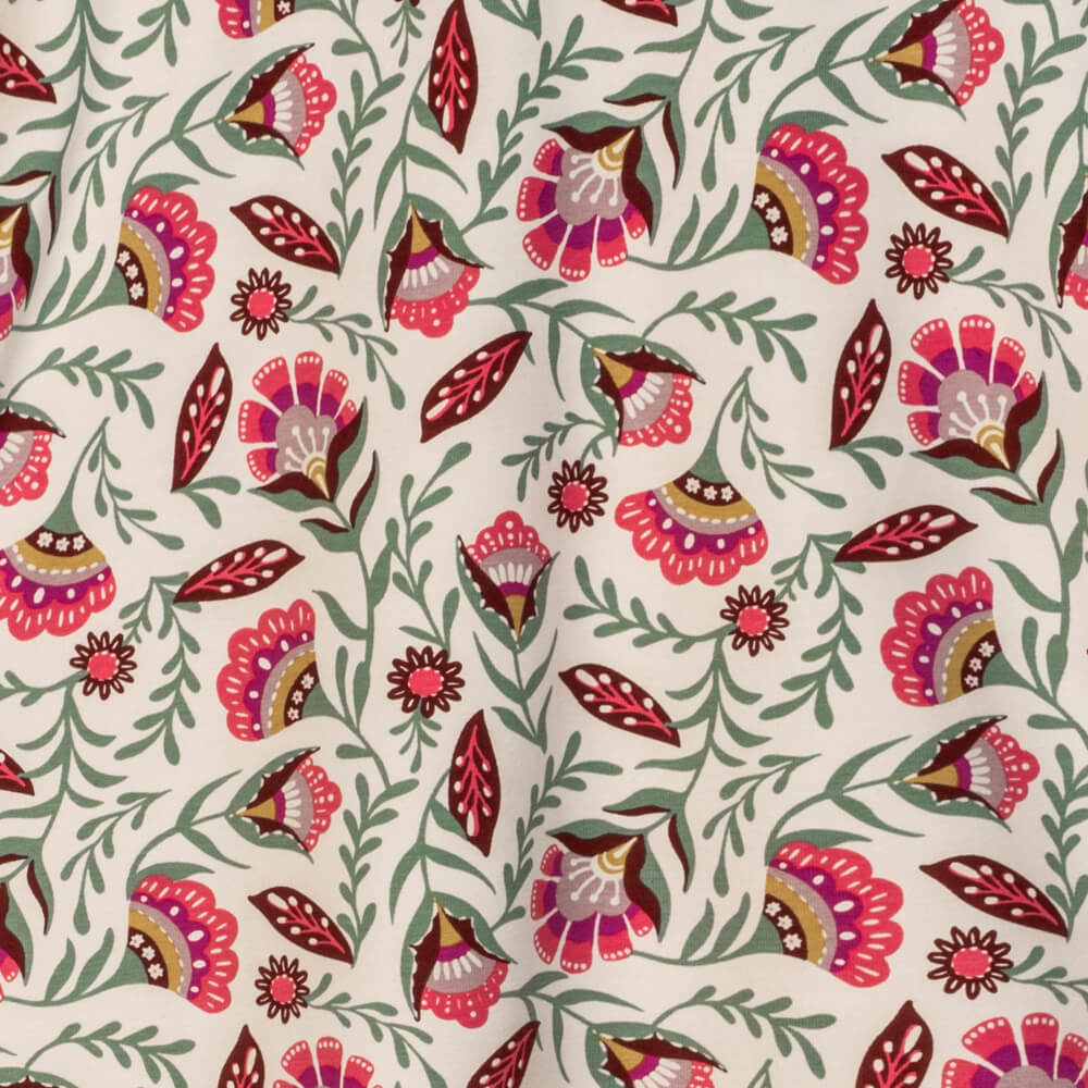 Kids Skort with Pockets: Folk Floral
