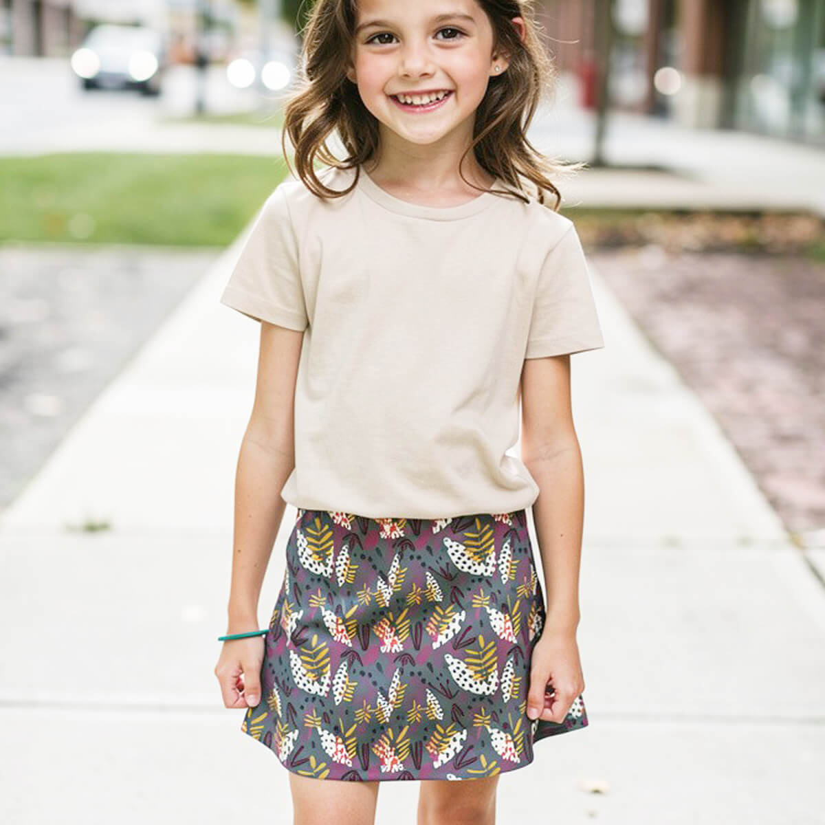 Girls Skort with Pockets: Whimsy
