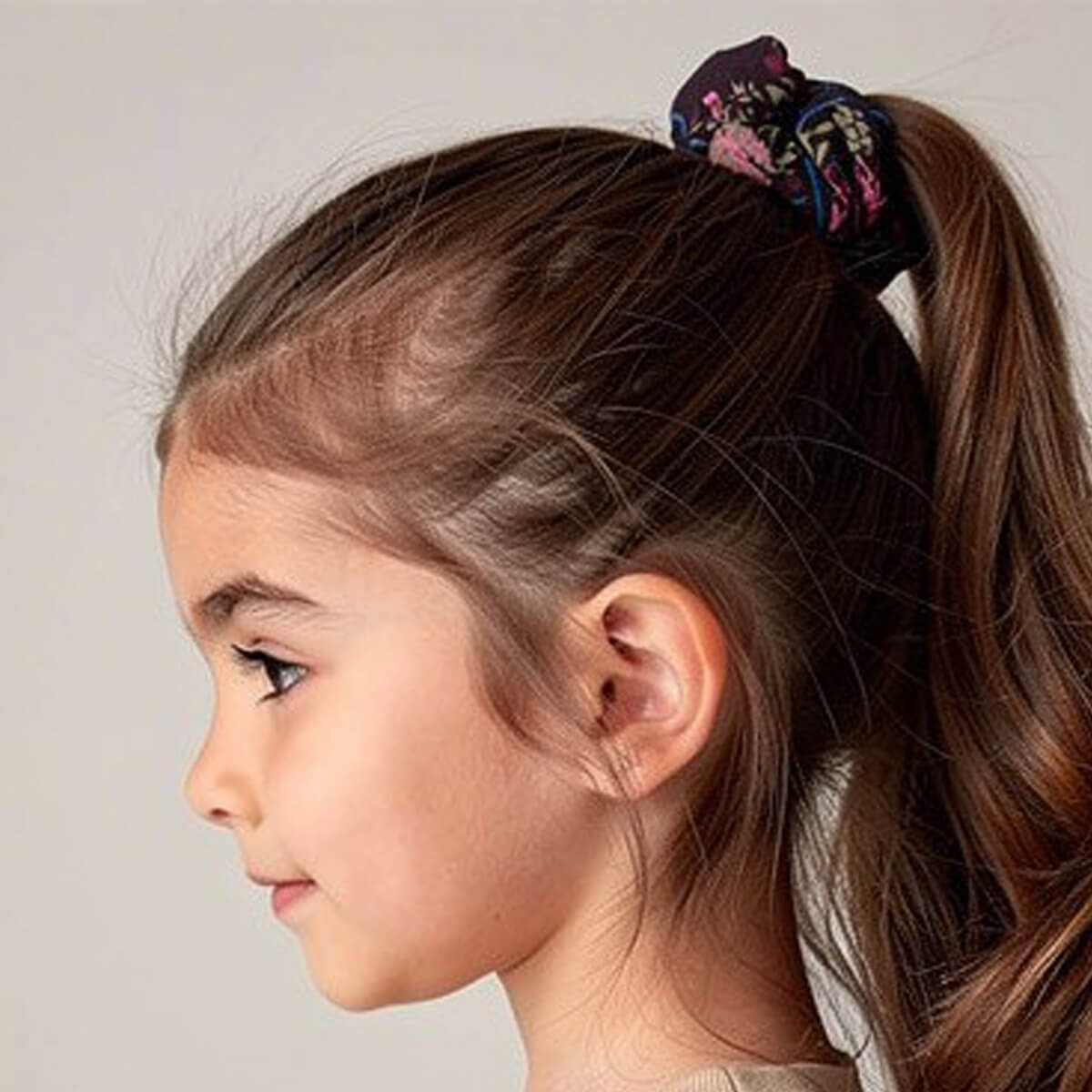 Organic Cotton Hair Scrunchie: Flower Child - FINAL SALE