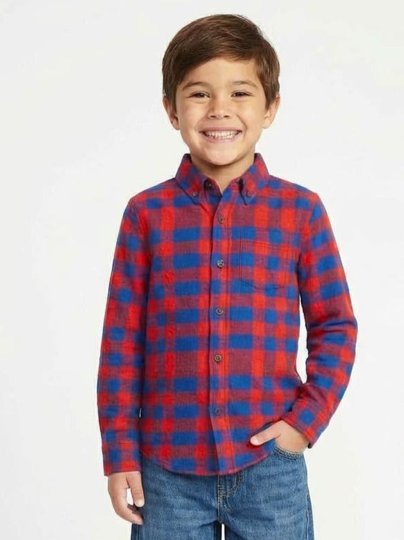 Uneven Plaid Shirt