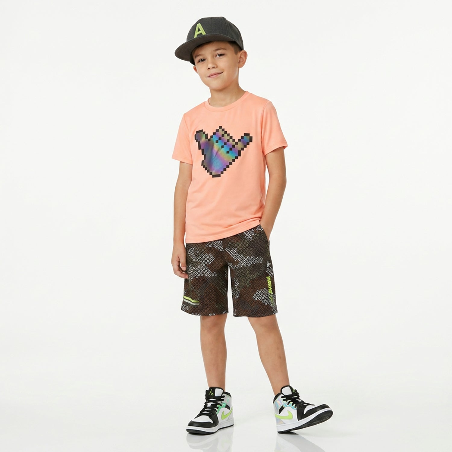 Alien Camo Print Active Short