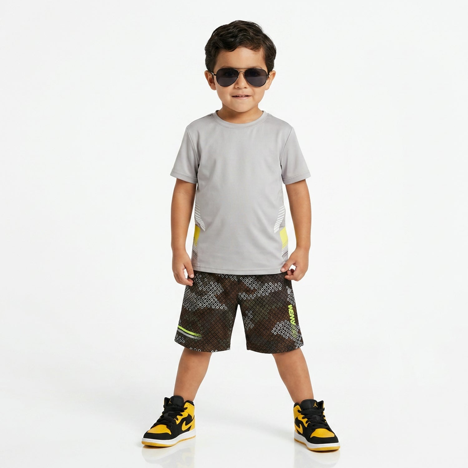 Alien Camo Print Active Short