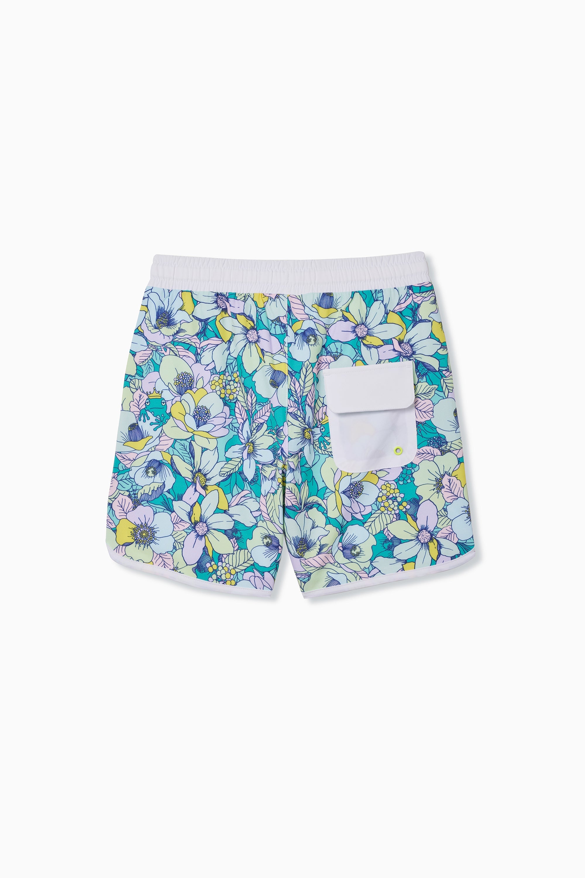 Frog Prince Floral Swim Trunk