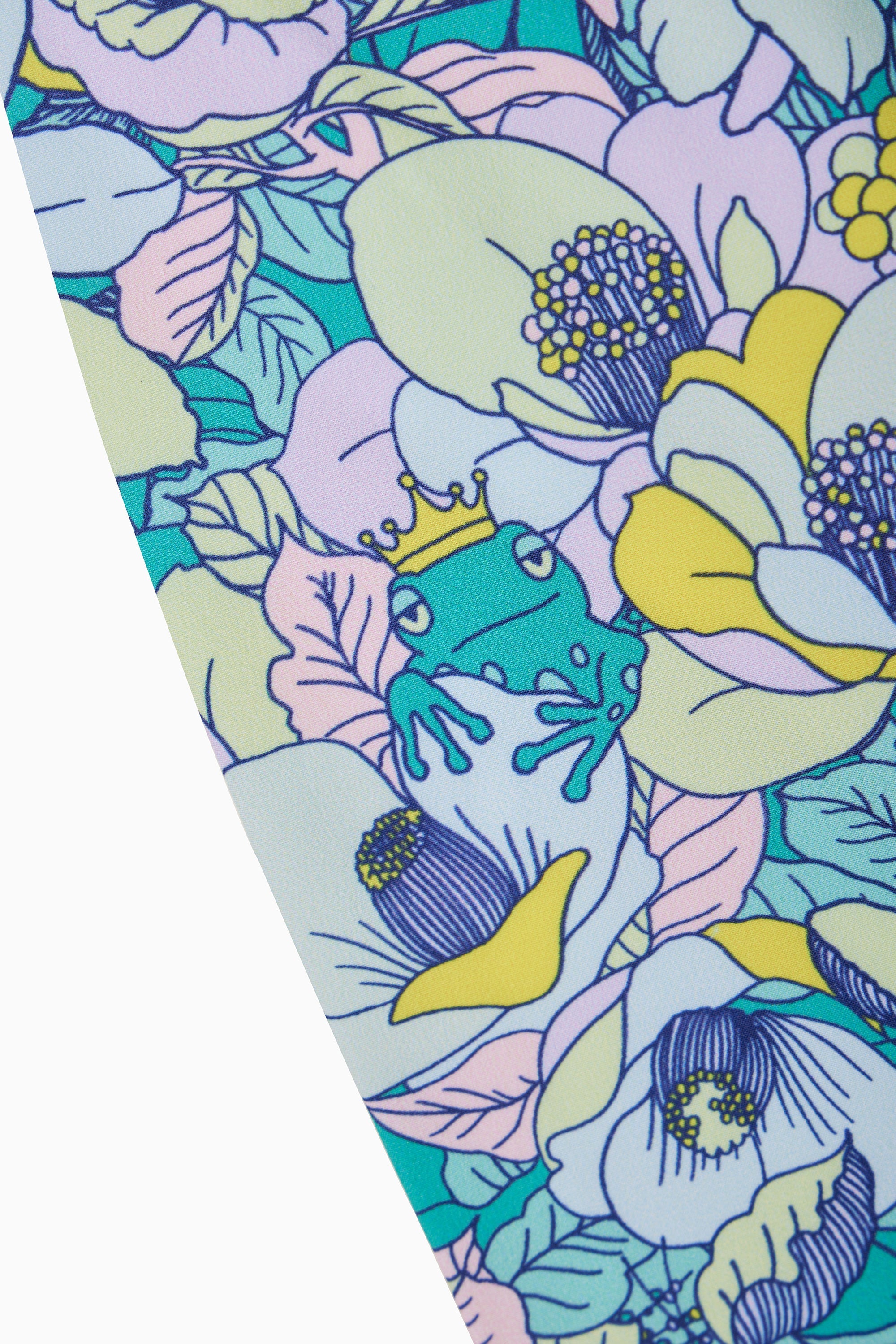 Frog Prince Floral Swim Trunk