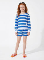 Striped Drop Shoulder SweatshirtTOPSRockets of Awesome