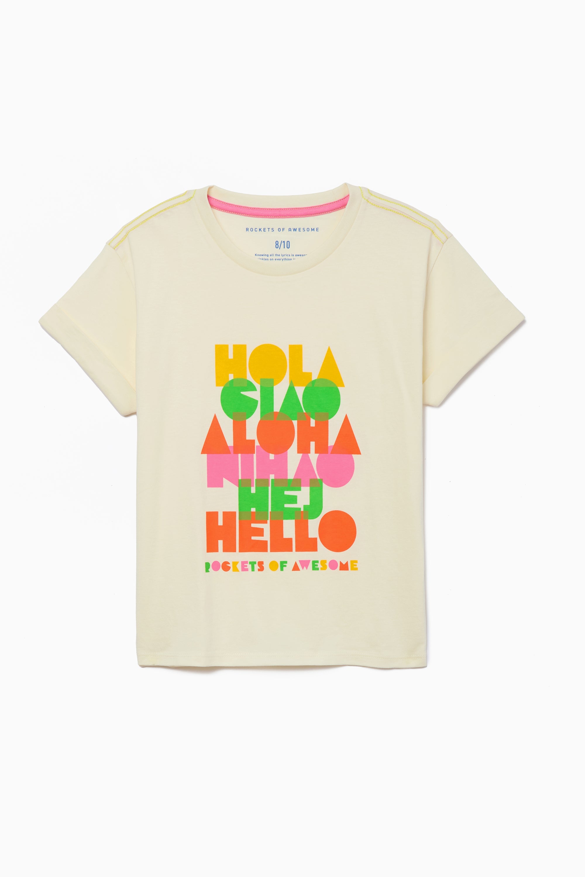 Hola Rolled Cuff Tee