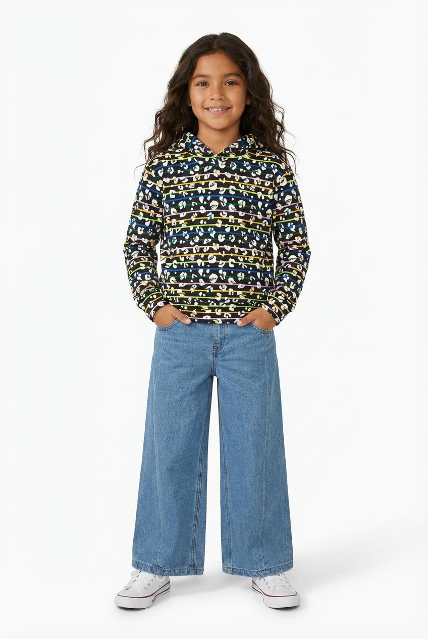 Rainbow Stripe Leopard Crazysoft HoodieTOPSRockets of Awesome