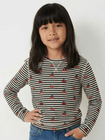 Stripe Cherry Crazysoft CrewTOPSRockets of Awesome