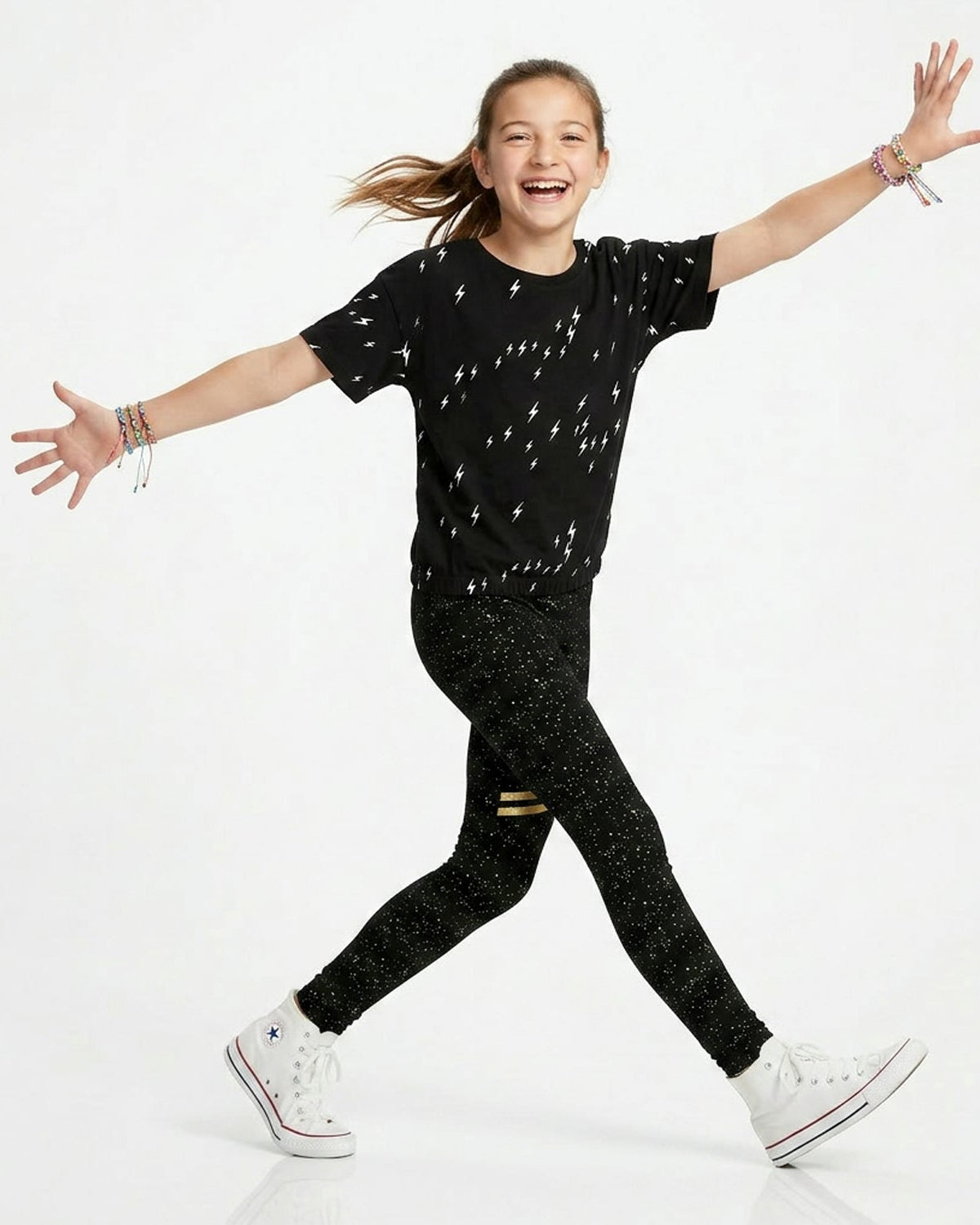Bolt Gathered Hem Tee - FINAL SALE
