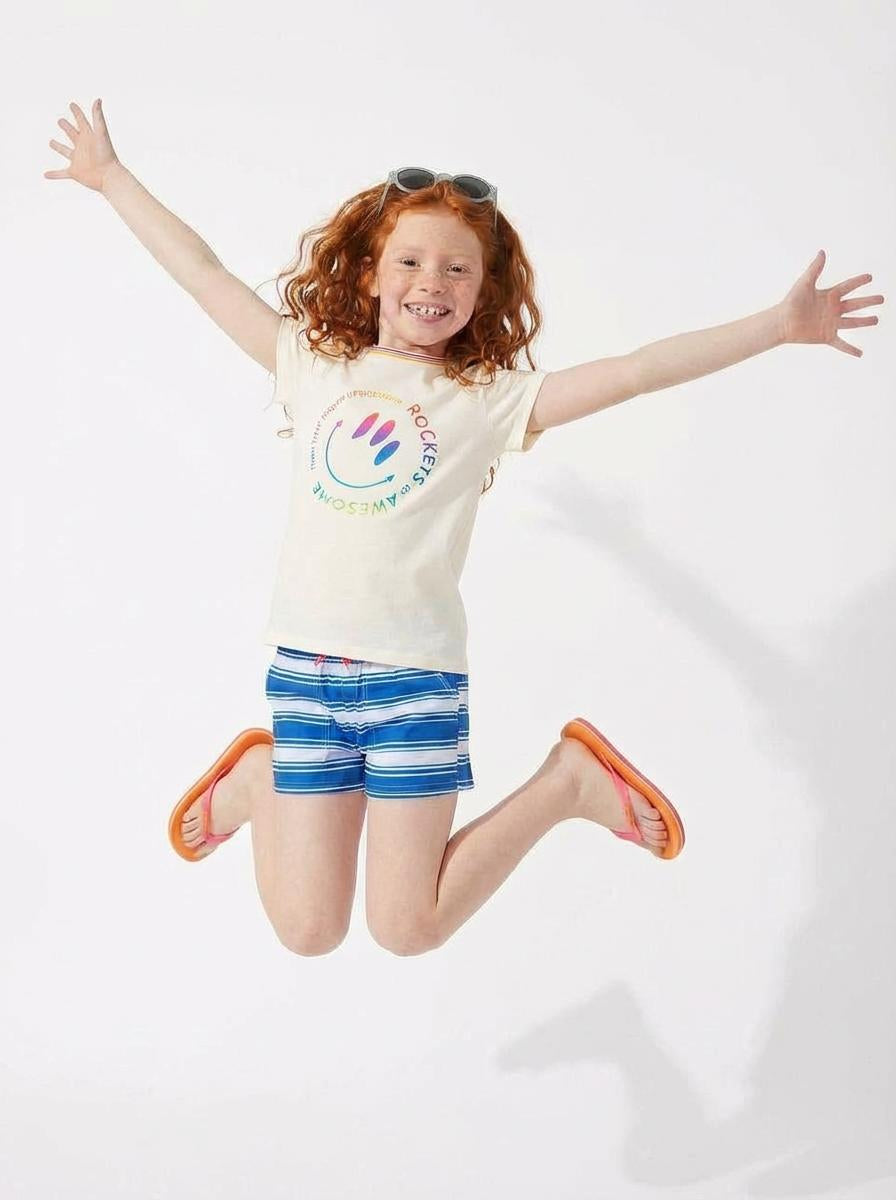 Smiley Rainbow Tee - FINAL SALE