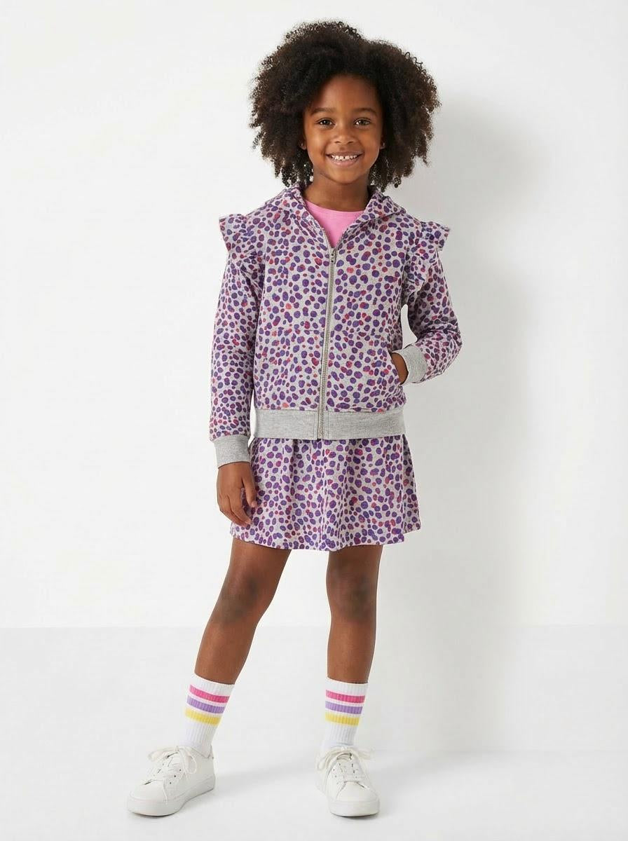 Cheetah Print Zip Hoodie