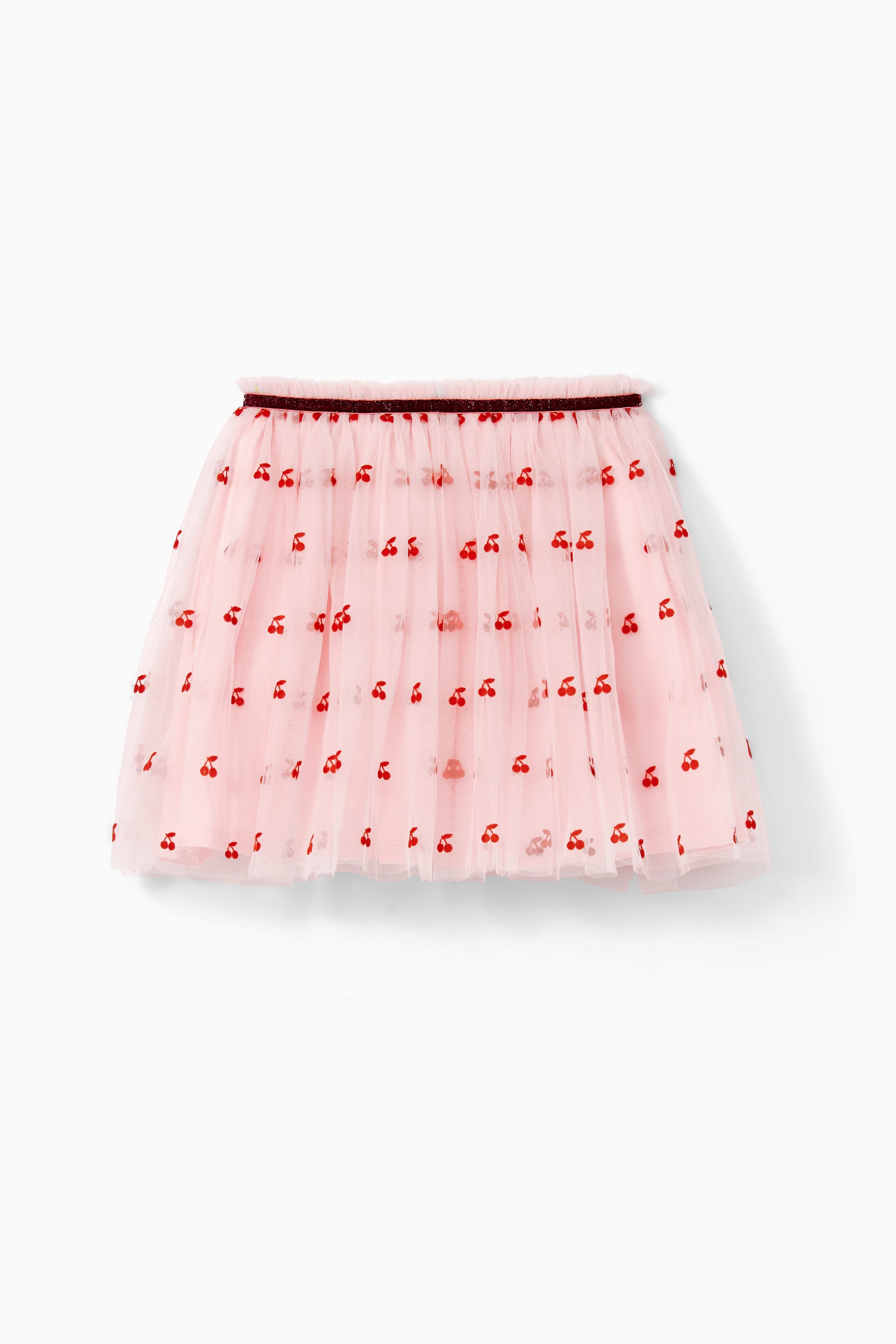 Cherry Tulle Skirt