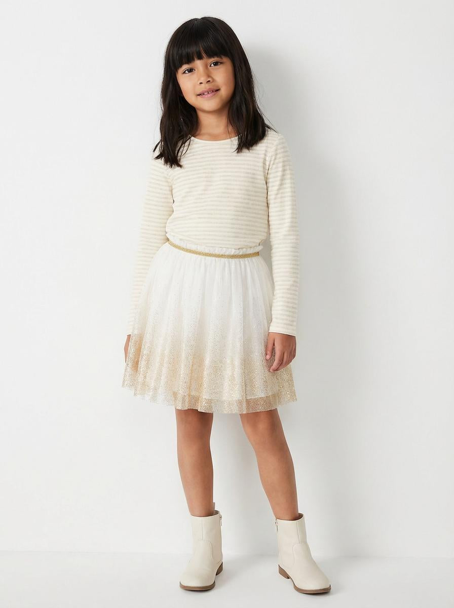 Golden Ombre Tulle Skirt