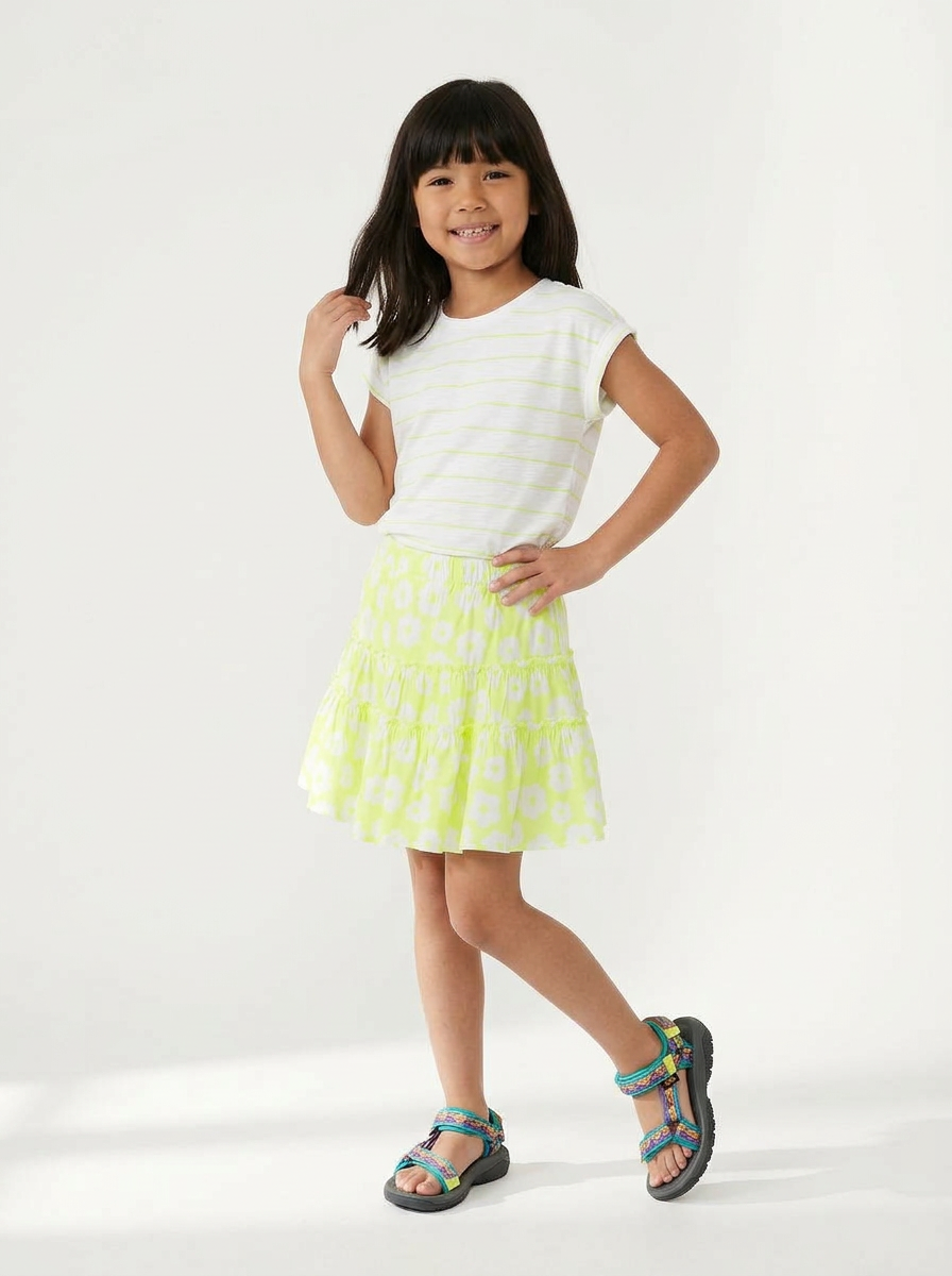 Floral Flutter Skirt