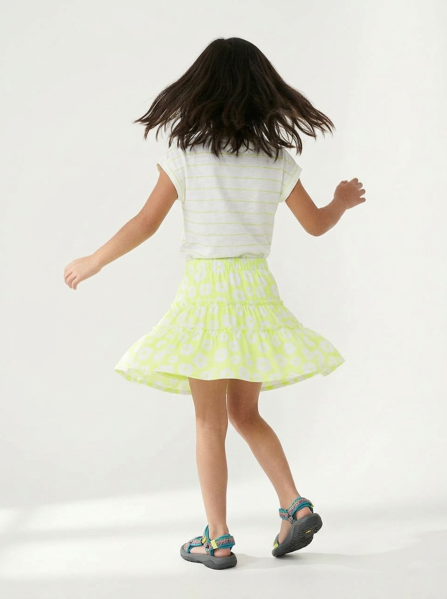 Floral Flutter Skirt