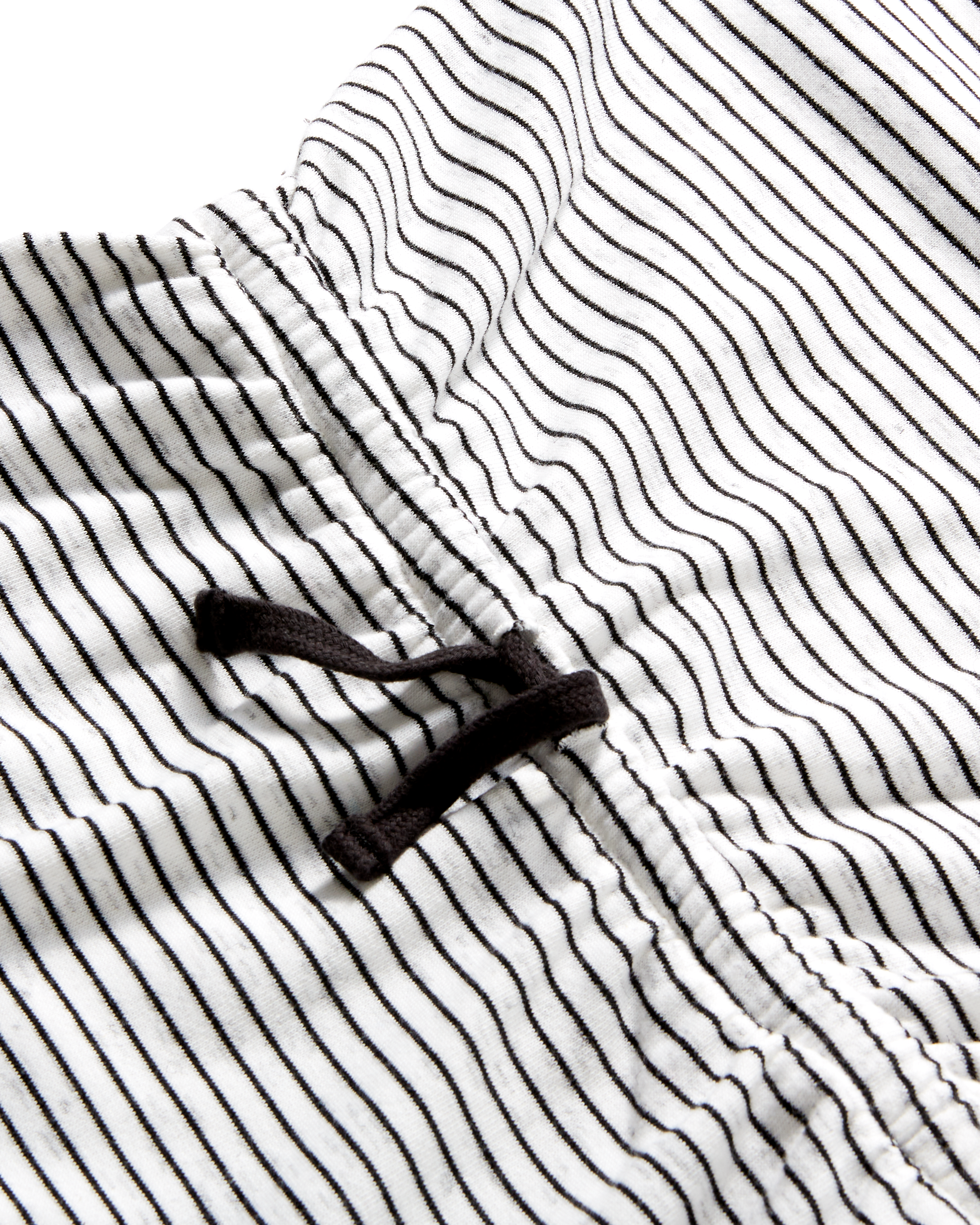 Stripe Drawstring Sweatshirt Dress